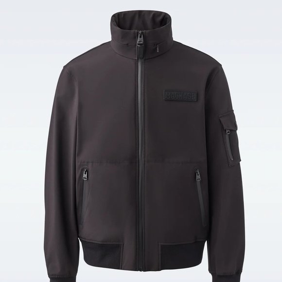 Mackage Other - Mackage Rodney Flex tech track jacket with packable hood